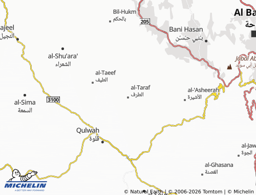 Carte MICHELIN al-Taraf - ViaMichelin