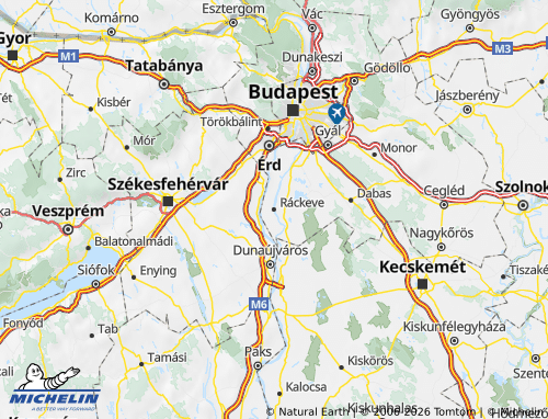 Carte MICHELIN Ráckevei járás - ViaMichelin
