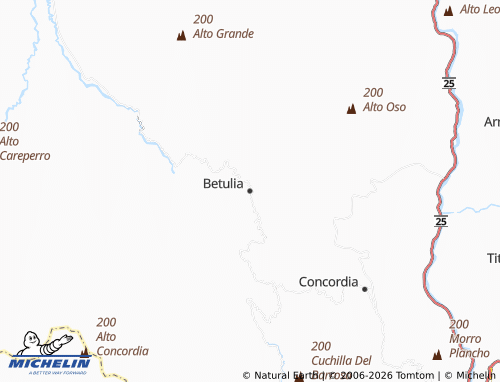 Carte MICHELIN Betulia - ViaMichelin