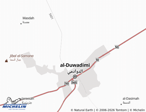 MICHELIN-Landkarte al-Yamamah - ViaMichelin