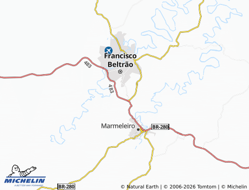 Mappa MICHELIN Água Branca - ViaMichelin