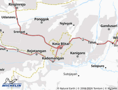 MICHELIN Kauman map - ViaMichelin