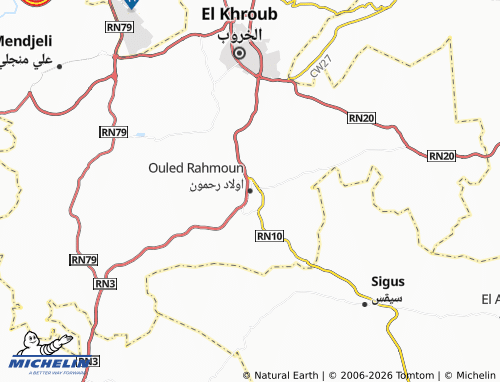 Carte MICHELIN Ouled Rahmoun - ViaMichelin