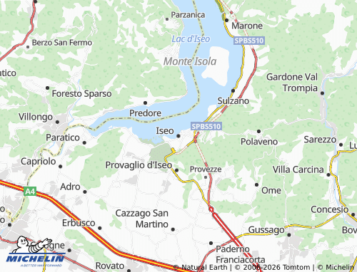 MICHELIN-Landkarte Iseo - ViaMichelin