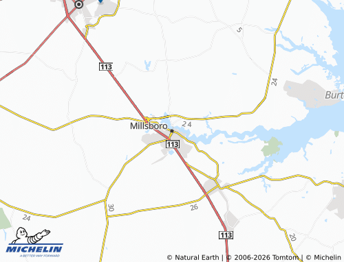 Mapa MICHELIN Millsboro - ViaMichelin