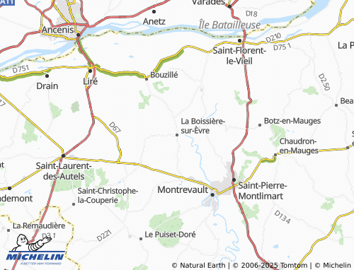 MICHELIN La Boissière-sur-Èvre map - ViaMichelin