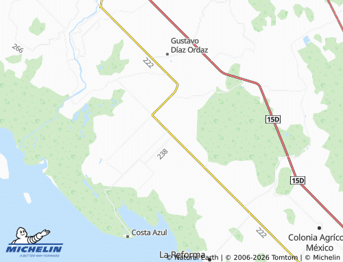 MICHELIN Dámaso Cárdenas map - ViaMichelin