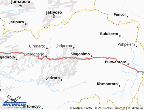 Carte MICHELIN Jatisrono - ViaMichelin