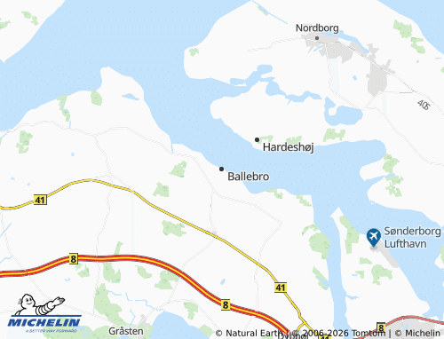 MICHELIN Ballebro map - ViaMichelin