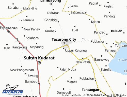 MICHELIN Upper Katungal map - ViaMichelin