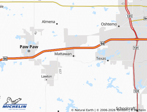 Mapa MICHELIN Mattawan - ViaMichelin