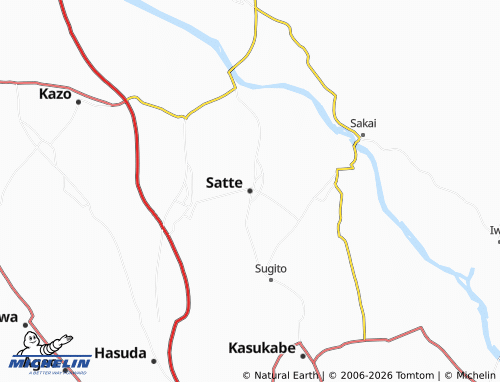 Mapa MICHELIN Satte - ViaMichelin