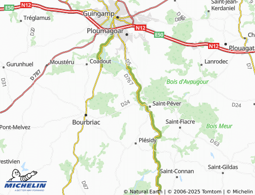 MICHELIN Saint-Adrien map - ViaMichelin