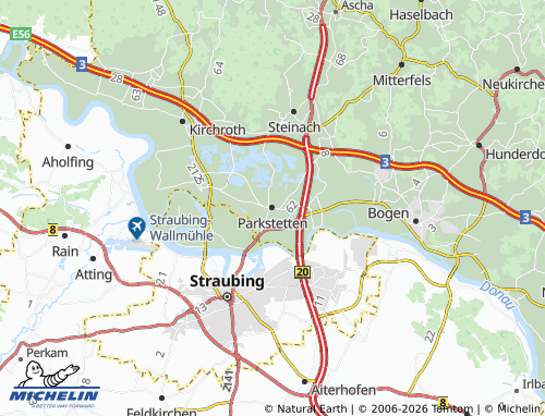 Mapa MICHELIN Parkstetten - ViaMichelin