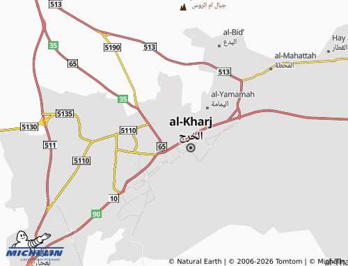 MICHELIN-Landkarte al-Wuroud - ViaMichelin