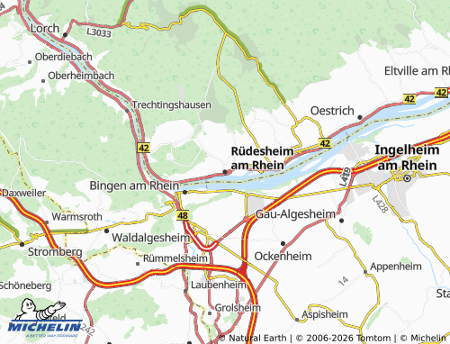 MICHELIN Rüdesheim am Rhein map - ViaMichelin