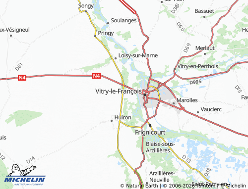 Mapa MICHELIN Blacy - ViaMichelin