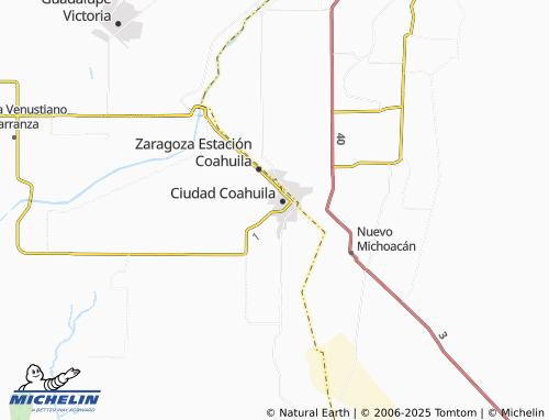 MICHELIN Héroes de la Patria map - ViaMichelin