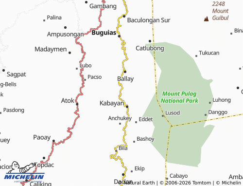 MICHELIN Kabayan Barrio map - ViaMichelin