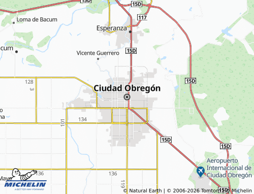 MICHELIN-Landkarte Ciudad Obregon - ViaMichelin