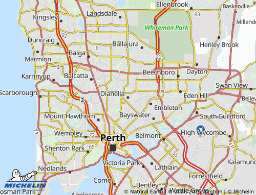 MICHELIN Dianella map - ViaMichelin
