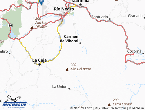 Carte MICHELIN El Cerro - ViaMichelin