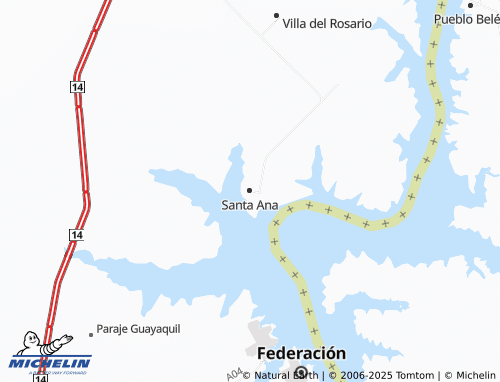 MICHELIN Santa Ana map - ViaMichelin
