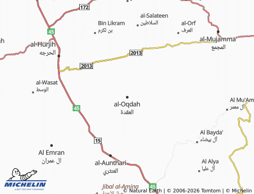 MICHELIN-Landkarte al-Oqdah - ViaMichelin