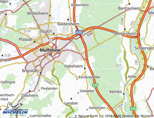 Mapa MICHELIN Rixheim - ViaMichelin