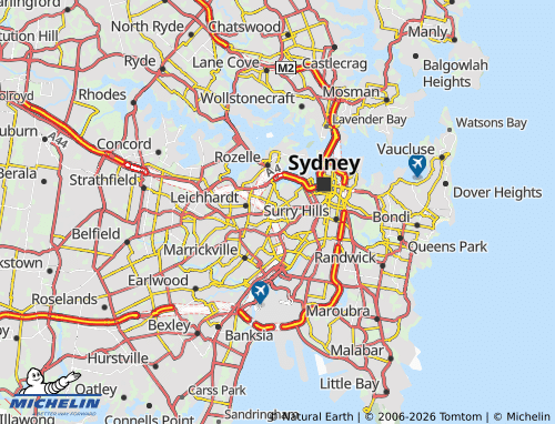 Mapa MICHELIN Camperdown - ViaMichelin