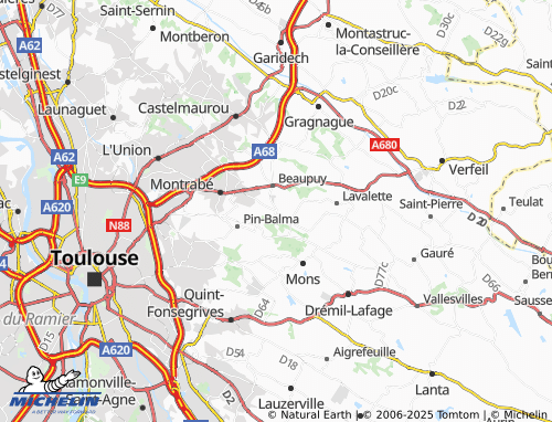 MICHELIN Mondouzil map - ViaMichelin