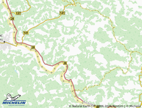 Carte MICHELIN Drlače - ViaMichelin