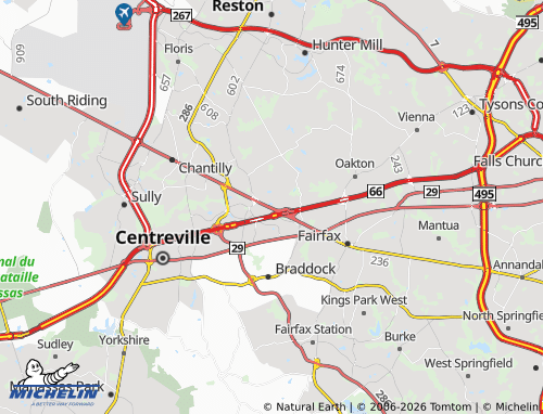 Mappa MICHELIN Fair Oaks - ViaMichelin