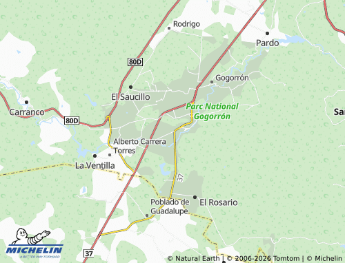 Mappa MICHELIN Potrero de Los Ángeles - ViaMichelin