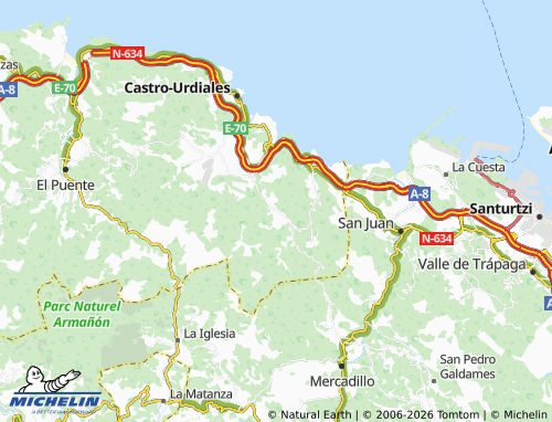 MICHELIN-Landkarte Otañes - ViaMichelin