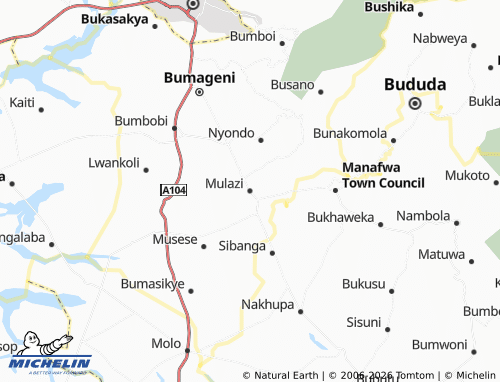 Mappa MICHELIN Mulazi - ViaMichelin