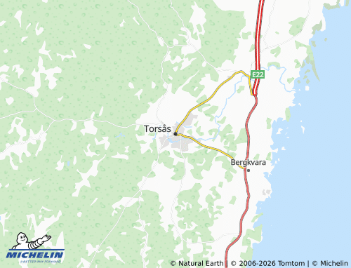 MICHELIN Torsås map - ViaMichelin