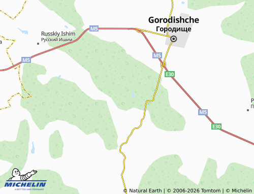 MICHELIN-Landkarte Mozharka - ViaMichelin