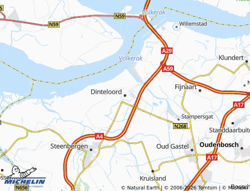 MICHELIN Dinteloord map - ViaMichelin