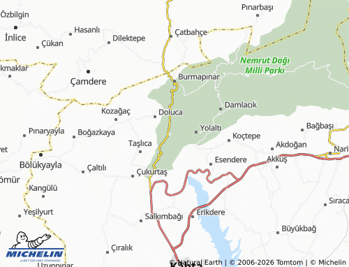 MICHELIN Teğmenli map - ViaMichelin