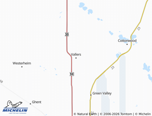 Carte MICHELIN Vallers - ViaMichelin