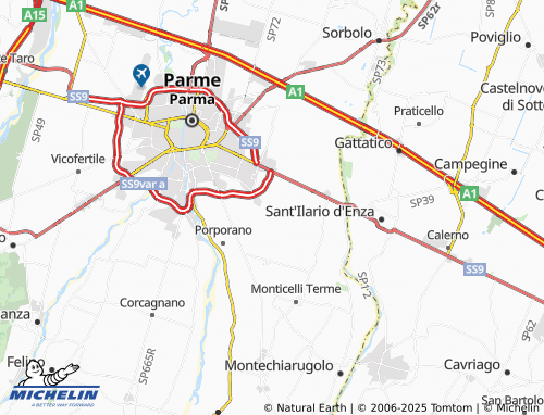 MICHELIN Coloreto map - ViaMichelin