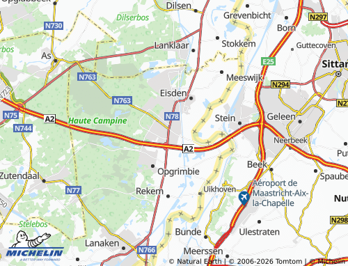 Kaart MICHELIN Maasmechelen - ViaMichelin