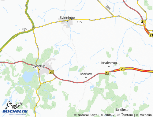 Mappa MICHELIN Stigs Bjergby - ViaMichelin