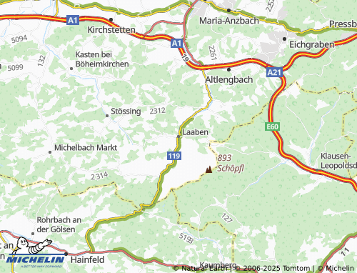 Carte MICHELIN Laaben - ViaMichelin