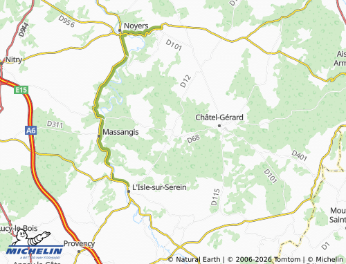 Mappa MICHELIN Annoux - ViaMichelin