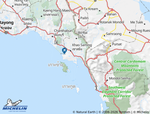 Mappa MICHELIN Changwat Trat - ViaMichelin