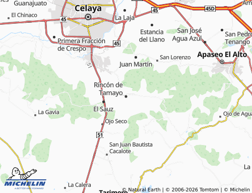 Mappa MICHELIN Rincón de Tamayo - ViaMichelin