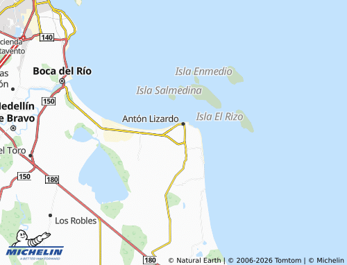 Mapa MICHELIN Arrecifes del Mar - ViaMichelin