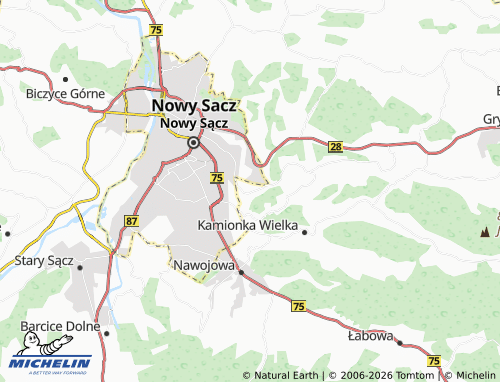 MICHELIN Kunów map - ViaMichelin